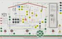 Panneau instal. électrique : Branchement domestiques avec terre, parafoudre extérieur, réseau TN/TT