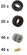 Set de roues pour voitures/fourgons