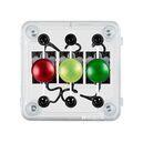 Témoin lumineux, 3 voies, rouge, jaune, vert, 24 V