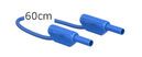 Câble de mesure de sécurité 2mm, 3cm, rouge, 10A, connecteurs empilables        