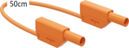 Ligne de mesure de sécurité 4mm 50cm orange,  CAT III ~ 1000 V, CAT II / 32A