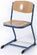 Chaise piètement traineau, assise ergonomique, avec patins en plastique                                