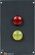 Double t&eacute;moin lumineux rouge/jaune, utilisation pour canal syst&egrave;me SybaPro, 1 UM