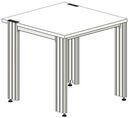 Table de laboratoire SybaPro 80/80, 800x760x800 mm                                 