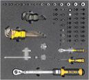 Jeu d’outils pour Technique automobile 6, garnitures à emmancher 1/4" (71 pièces), taille de l’insert 500 x 450mm