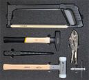 Jeu d’outils pour Technique du froid et de la climatisation 4, mécanique (6 pièces), taille de l’insert 500 x 450 mm