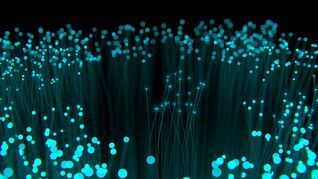 Training fibre-optic communication with real cables